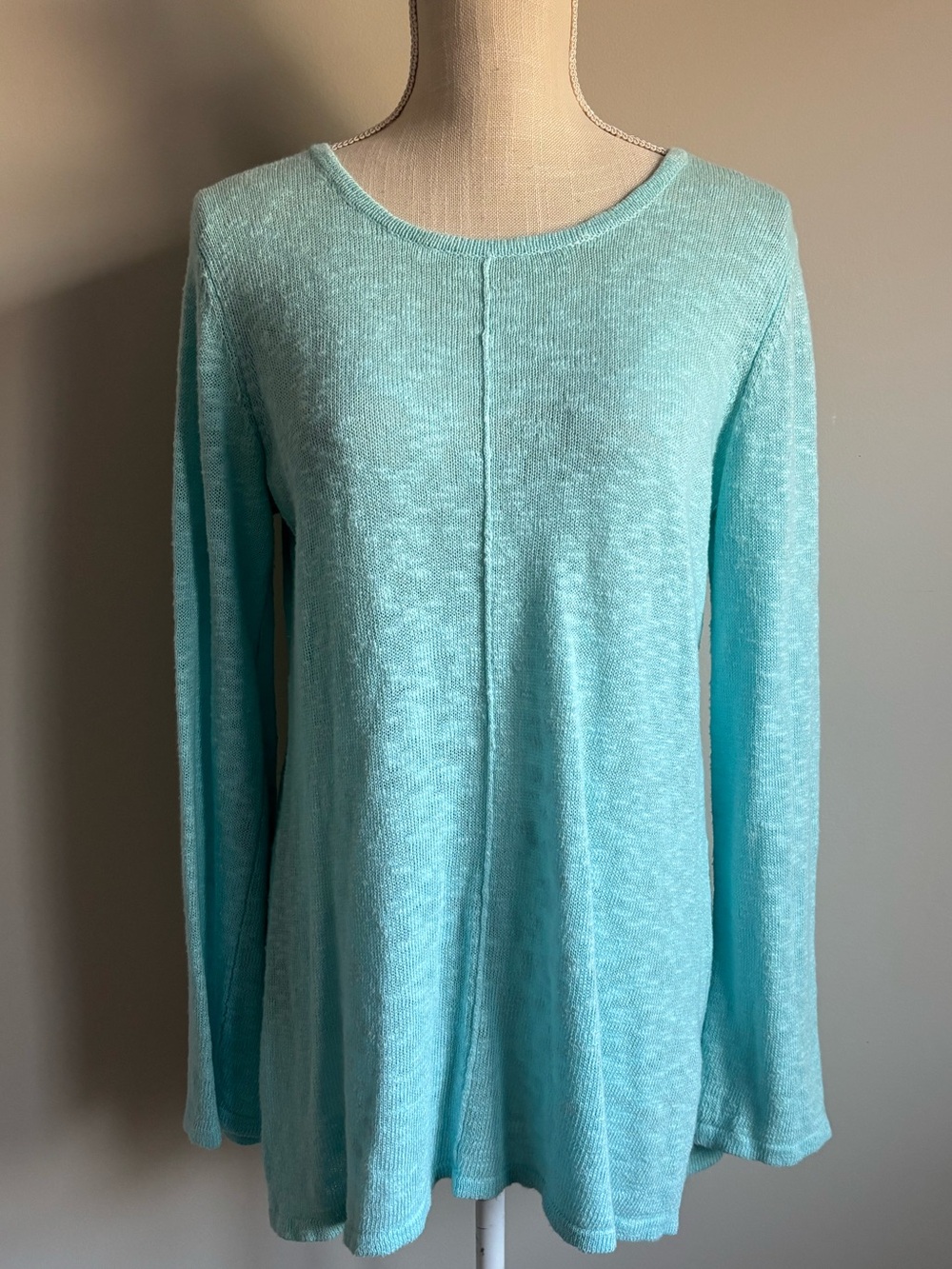 Lightweight Crewneck Sweater Light Blue